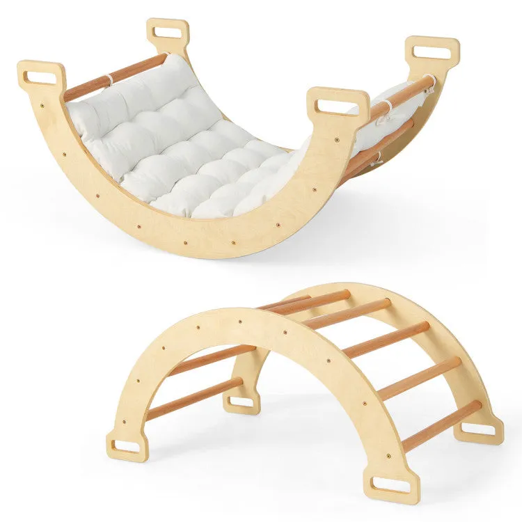 2-in-1 Montessori Arch Rocker with Soft Cushion