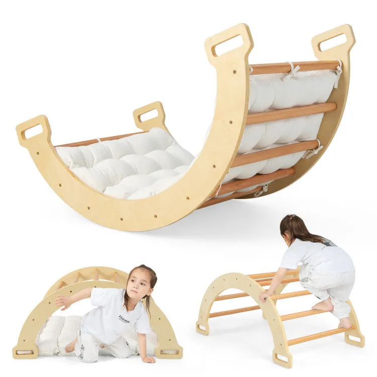 2-in-1 Montessori Arch Rocker with Soft Cushion