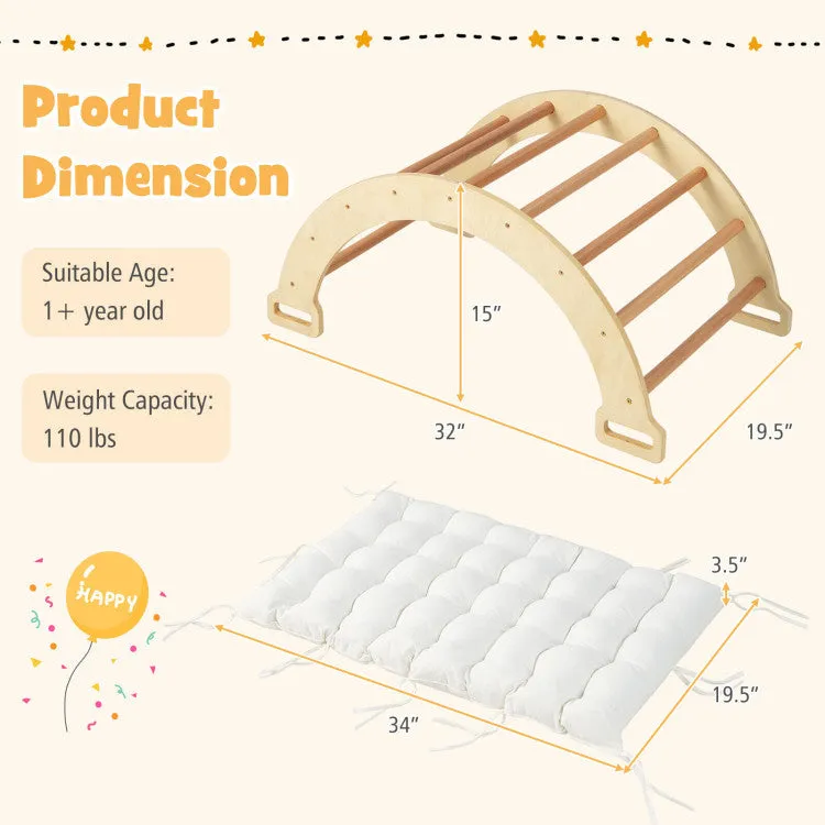 2-in-1 Montessori Arch Rocker with Soft Cushion