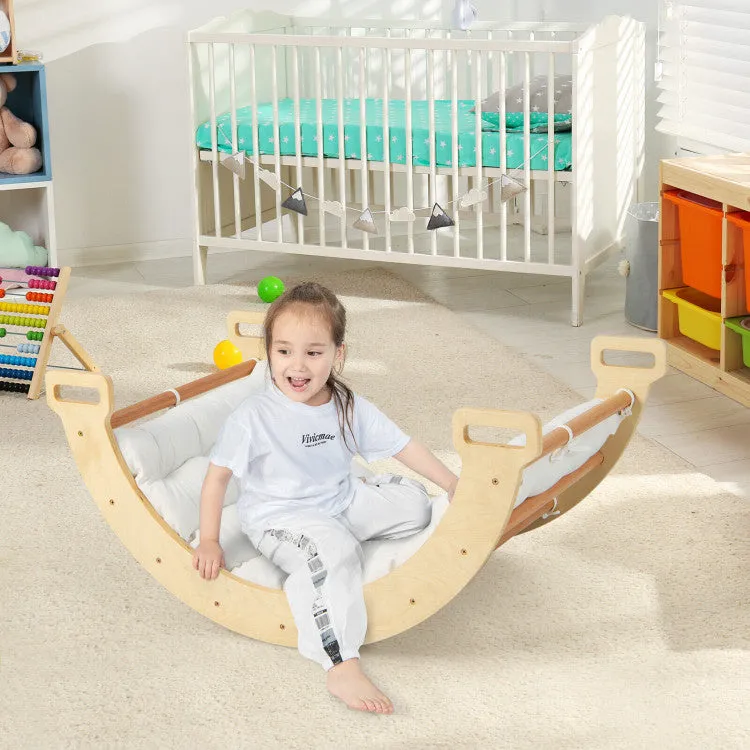 2-in-1 Montessori Arch Rocker with Soft Cushion