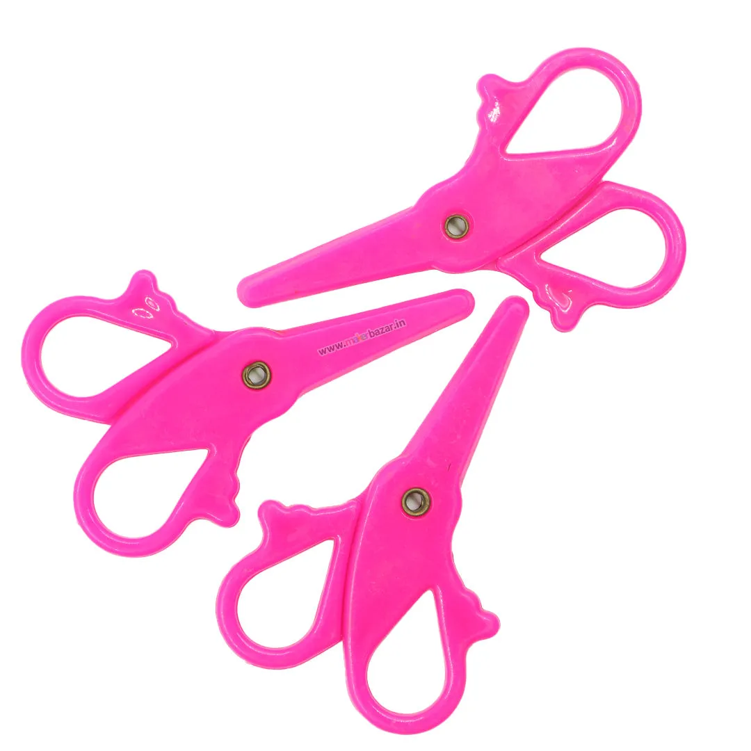 3.5in/90mm Mini DIY Plastic Safety Scissor for School Kids