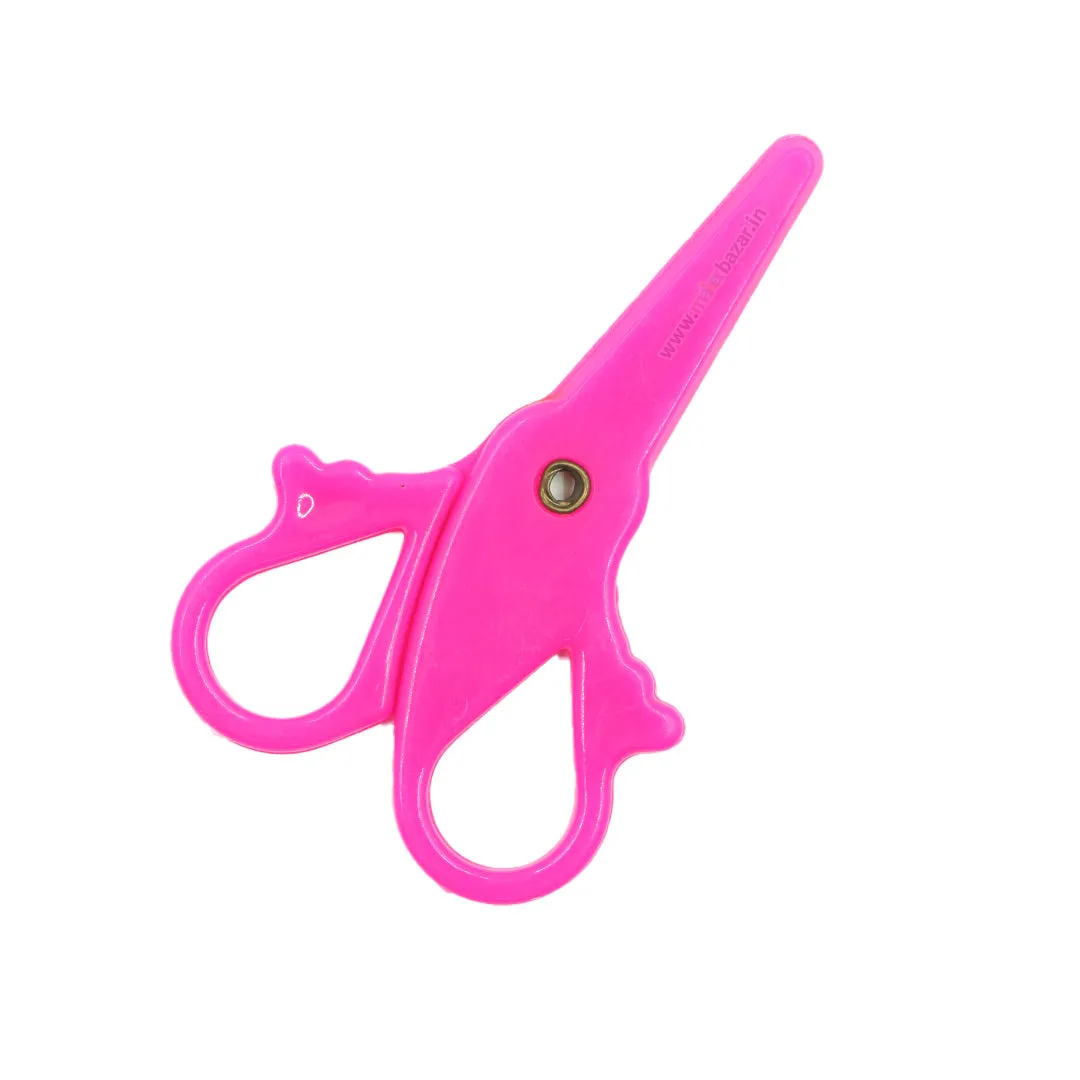 3.5in/90mm Mini DIY Plastic Safety Scissor for School Kids