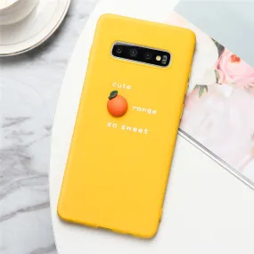 3D Fruit Orange Silicone Case