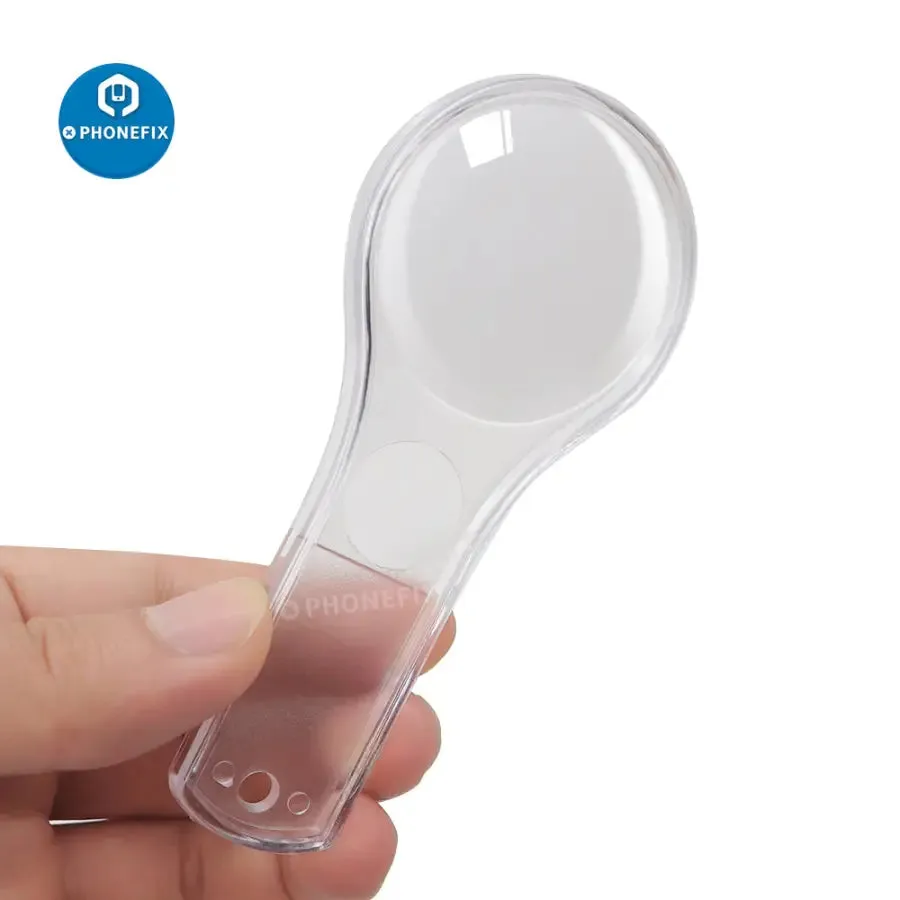 5-10X Mini Multi-function Transparent Plastic PMMA (Acrylic) Magnifier 10Pcs