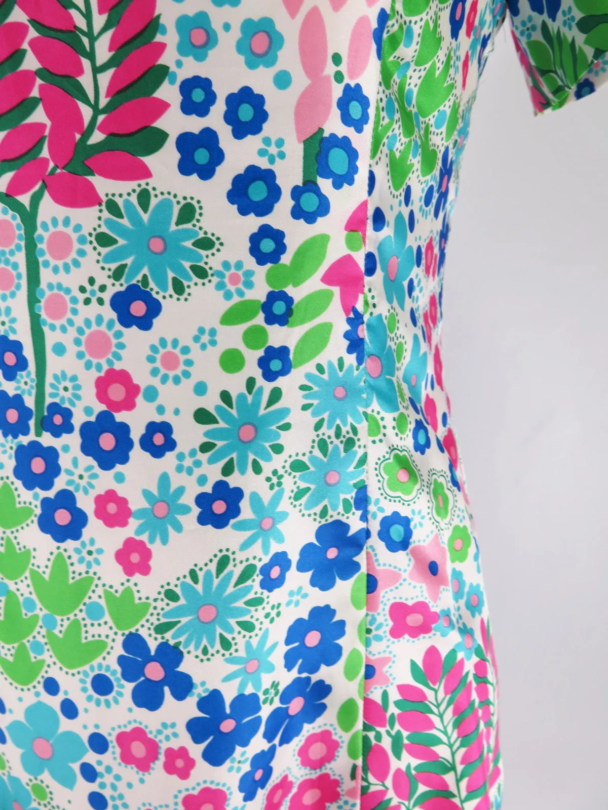 60s Floral Shift Dress - med