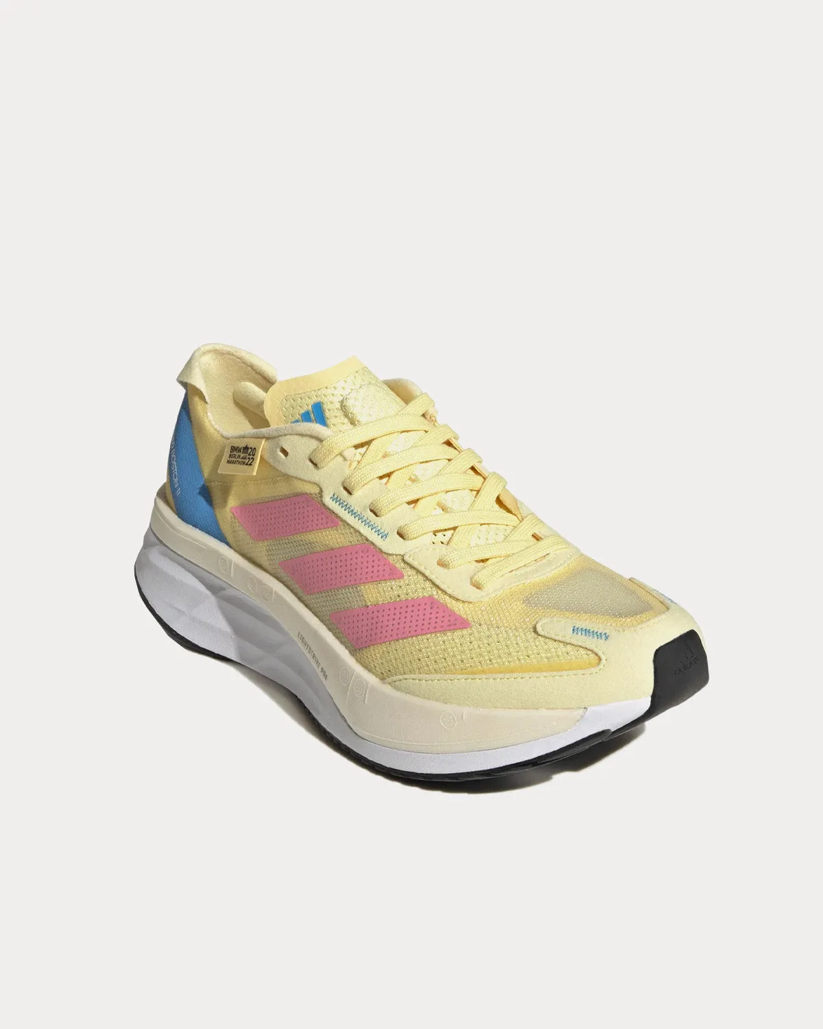 Adizero Boston 11 Berlin Almost Yellow / Bliss Pink / Core Black Running Shoes