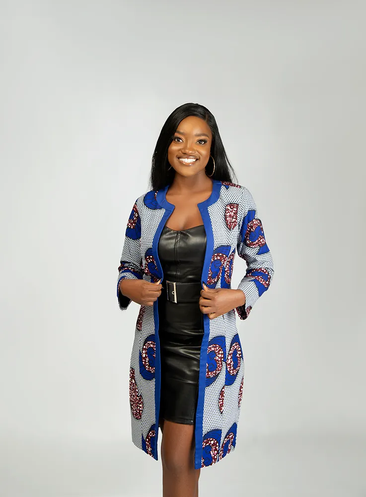 AFRICAN Print OBALA LONG SLEEVE OVERCOAT