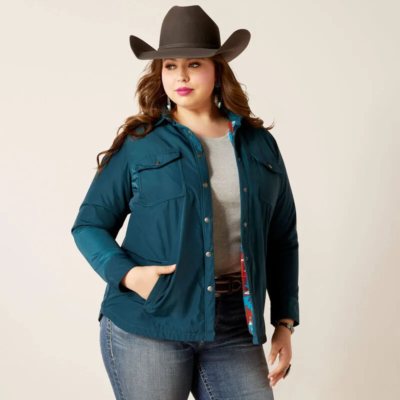 Ariat Women's Dilon Shirt Jacket - Teal