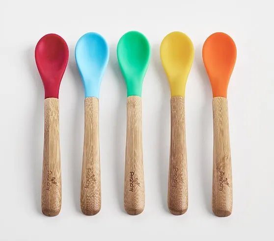 Avanchy Bamboo & Silicone Baby Spoons