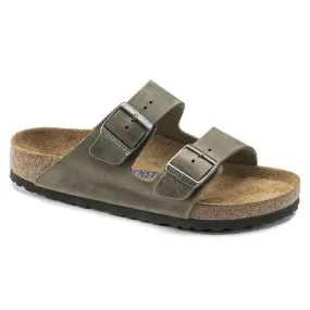 Birkenstock Arizona Soft Footbed Oiled Leather Faded Khaki - Unisex