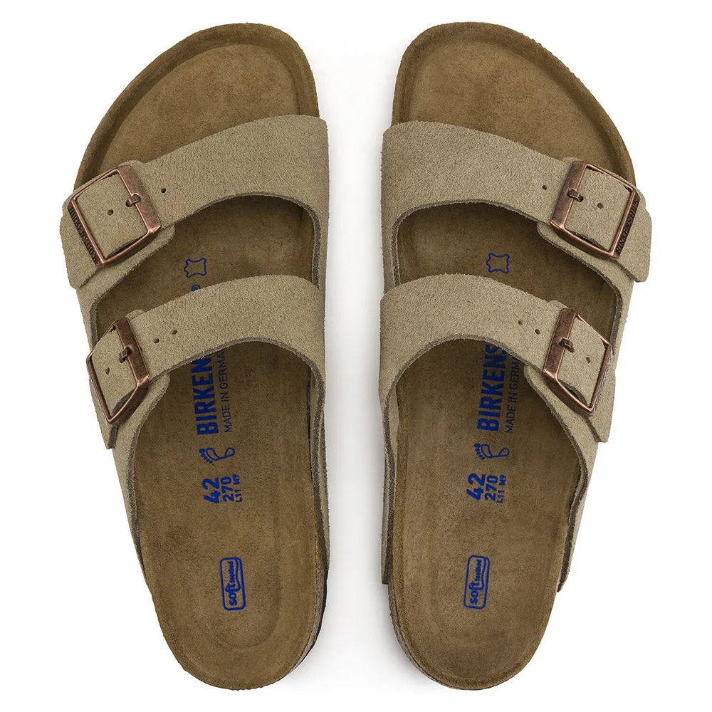 Birkenstock Arizona Soft Footbed Suede Leather Taupe