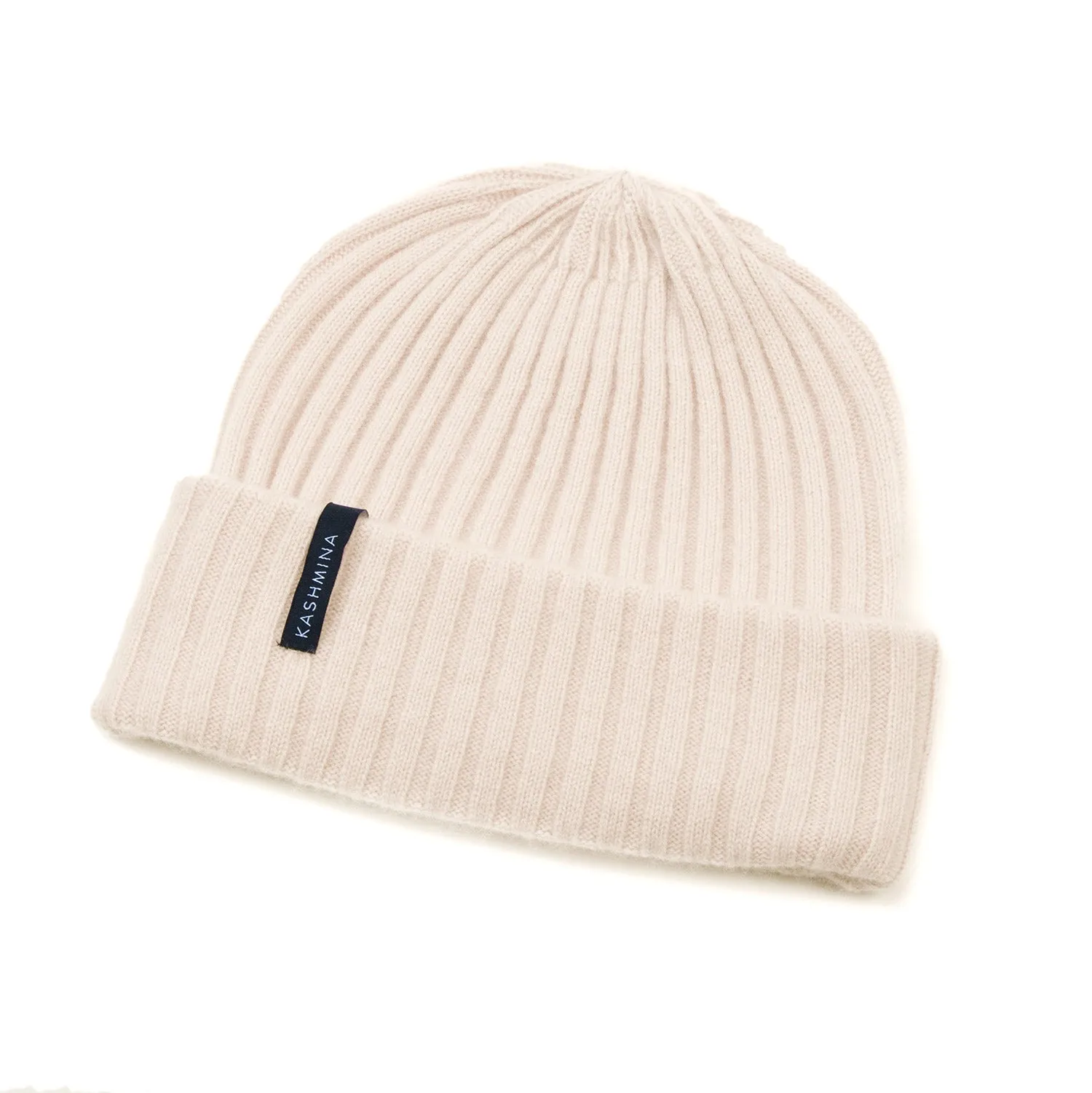 Cashmere beanie "Oda" - pearl