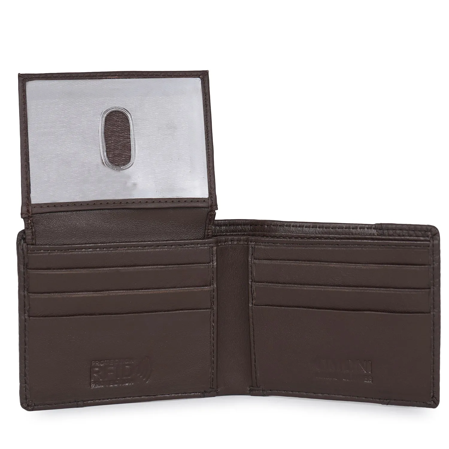 CIMONI Genuine Leather Casual 9 Credit Cards Slots RFID Wallet for Men