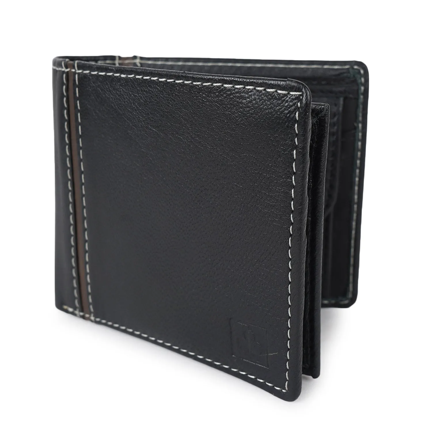 CIMONI Genuine Leather Classy Black Slim Travel Cards Wallet for Men