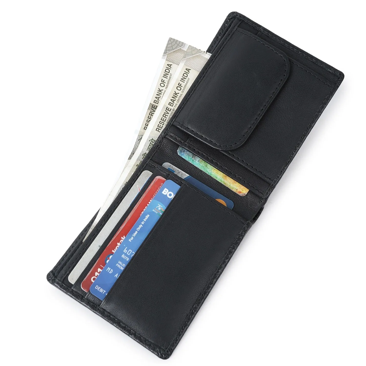 CIMONI Genuine Leather men wallet Black