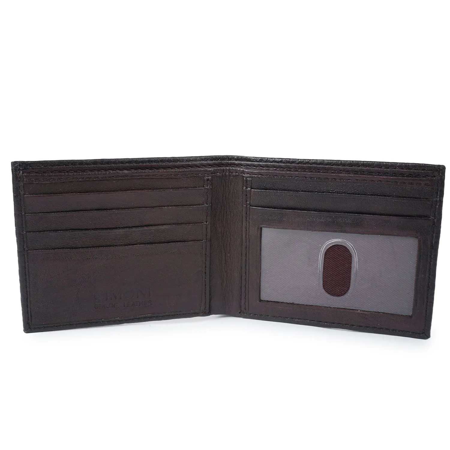 CIMONI Genuine Leather Wallet for Men I Ultra Strong Stitching I 8 Credit Card Slots