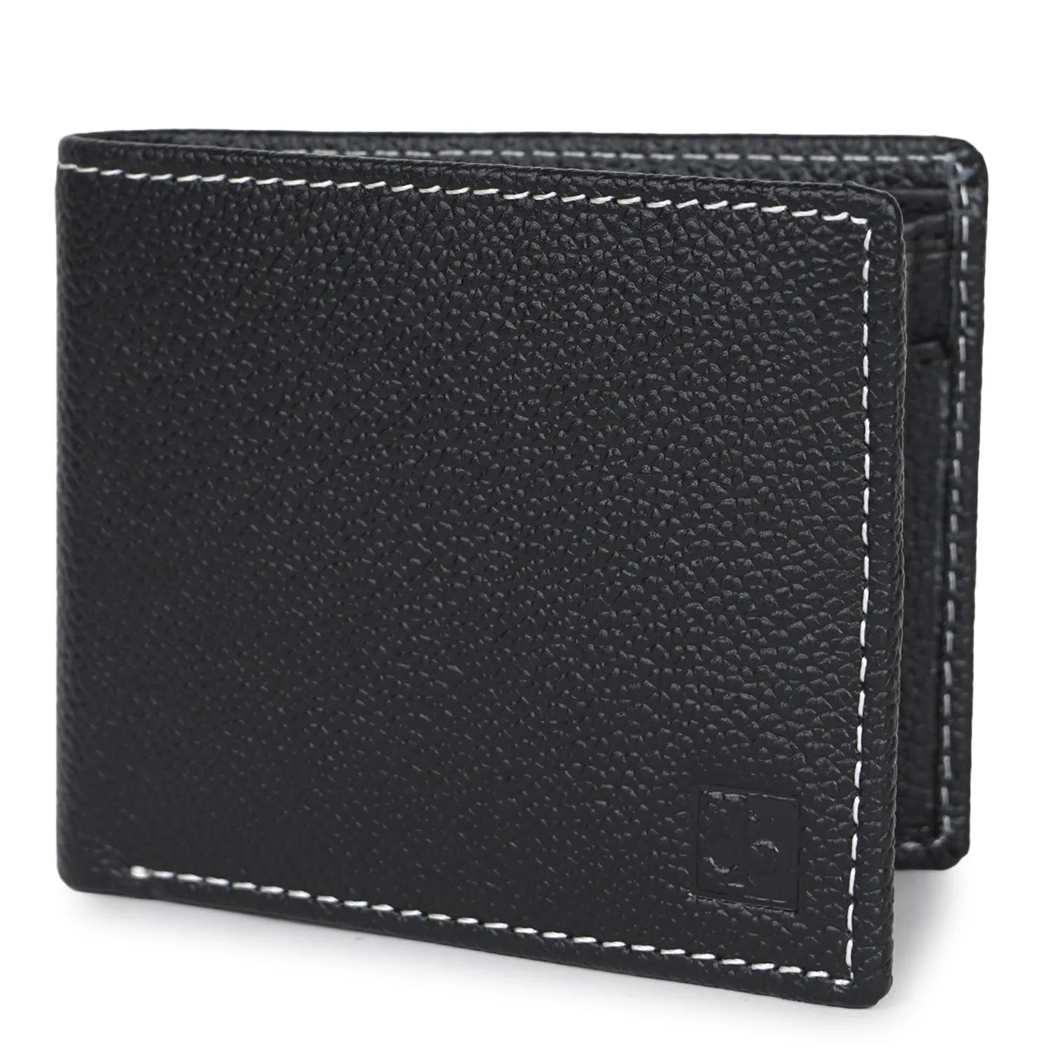 CIMONI RFID Genuine Leather Stylish Credit/5 Debit Card Slots 1 Flap Coin Pocket Wallet for Men