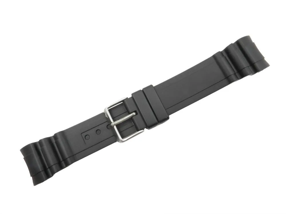 Citizen Pro Master Black Rubber 23mm Curved End Watch Strap