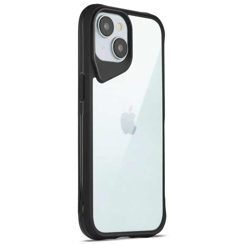 Clear Transparent Case with Silicone Frame Back Cover for Apple iPhone 14