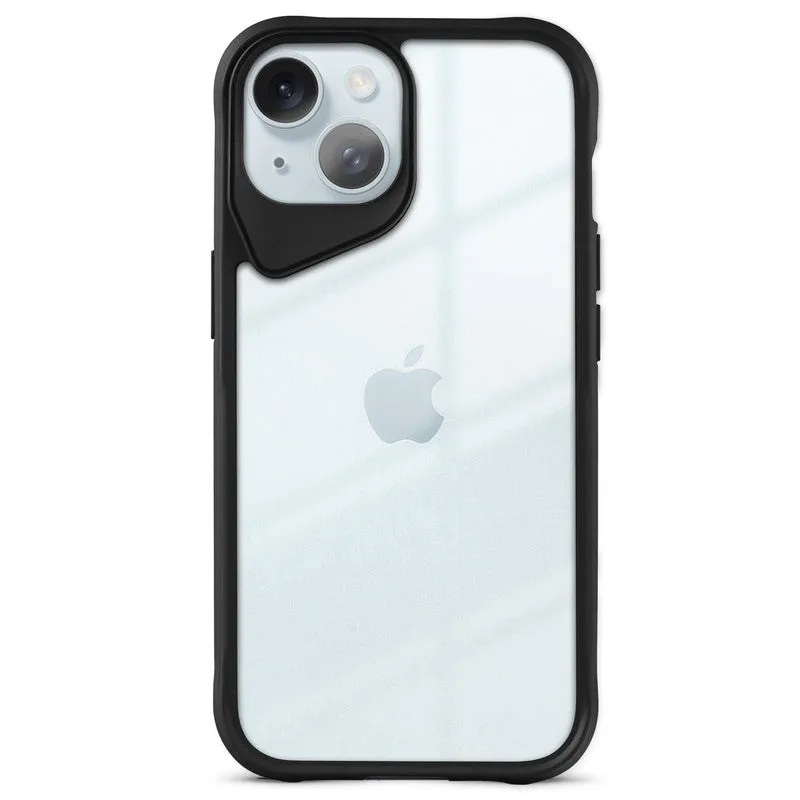 Clear Transparent Case with Silicone Frame Back Cover for Apple iPhone 14