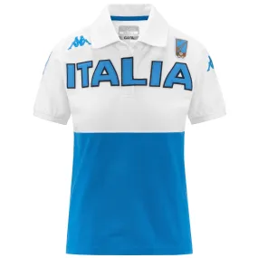 EROI POLO LADY ITALIA FIS - Polo Shirts - Polo - Woman - WHITE-AZURE