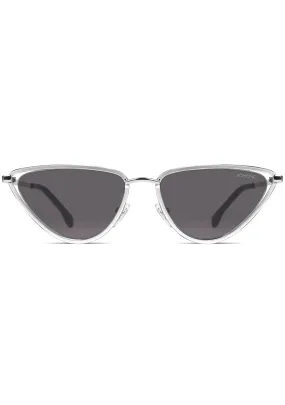 Gigi Sunglasses in Silver/Smoke