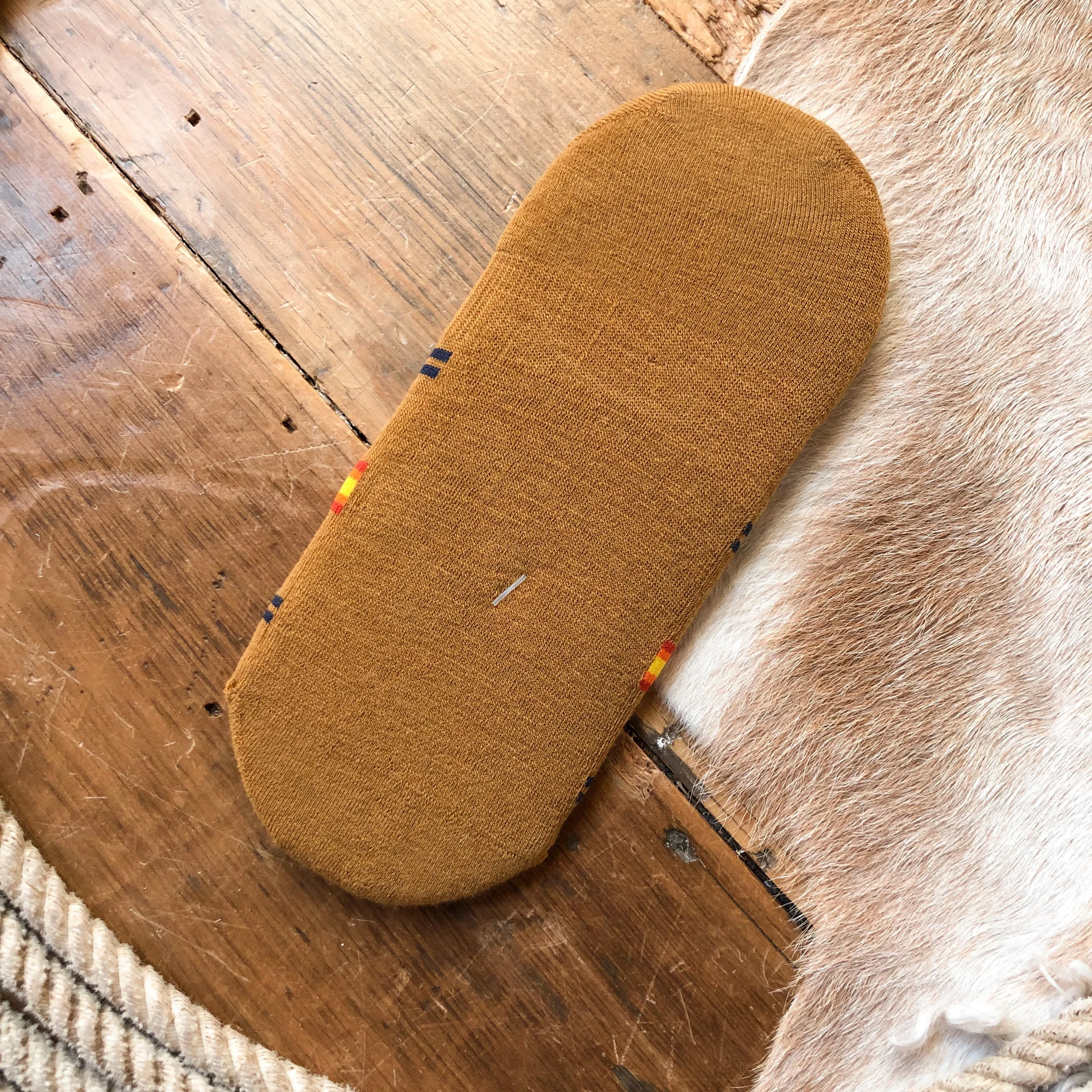 Harding Gold Pendleton No Show Sock