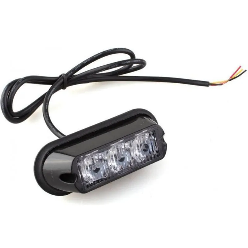 Hazard Warning LED Lamp / AMBER / 17 Flash Patterns / 12/24v