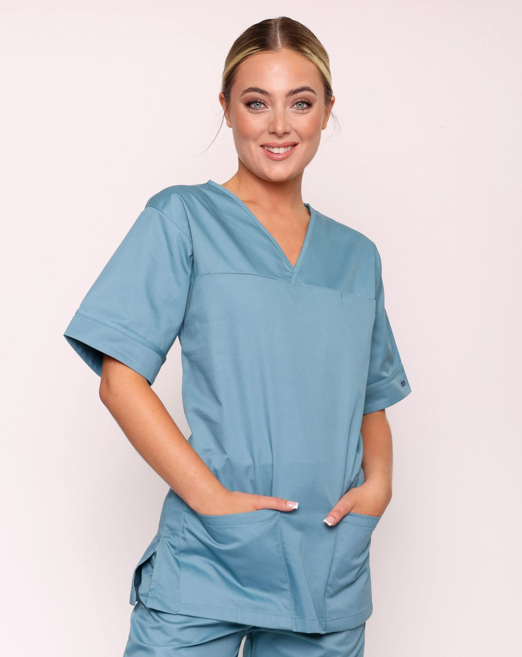 Howser Unisex Smart Scrub Tunic - Teal