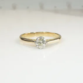 Ideal English Diamond Solitaire in 18ct Gold