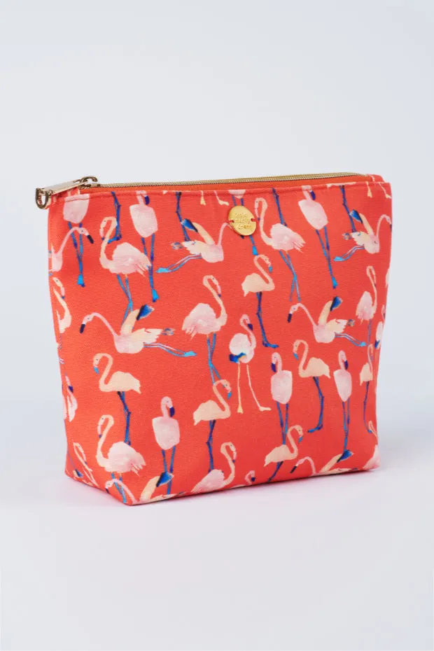 Janis Funky Flamingo Makeup Pouch