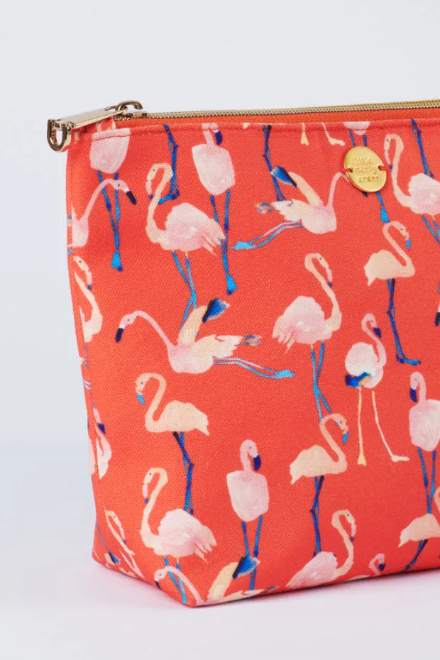 Janis Funky Flamingo Makeup Pouch