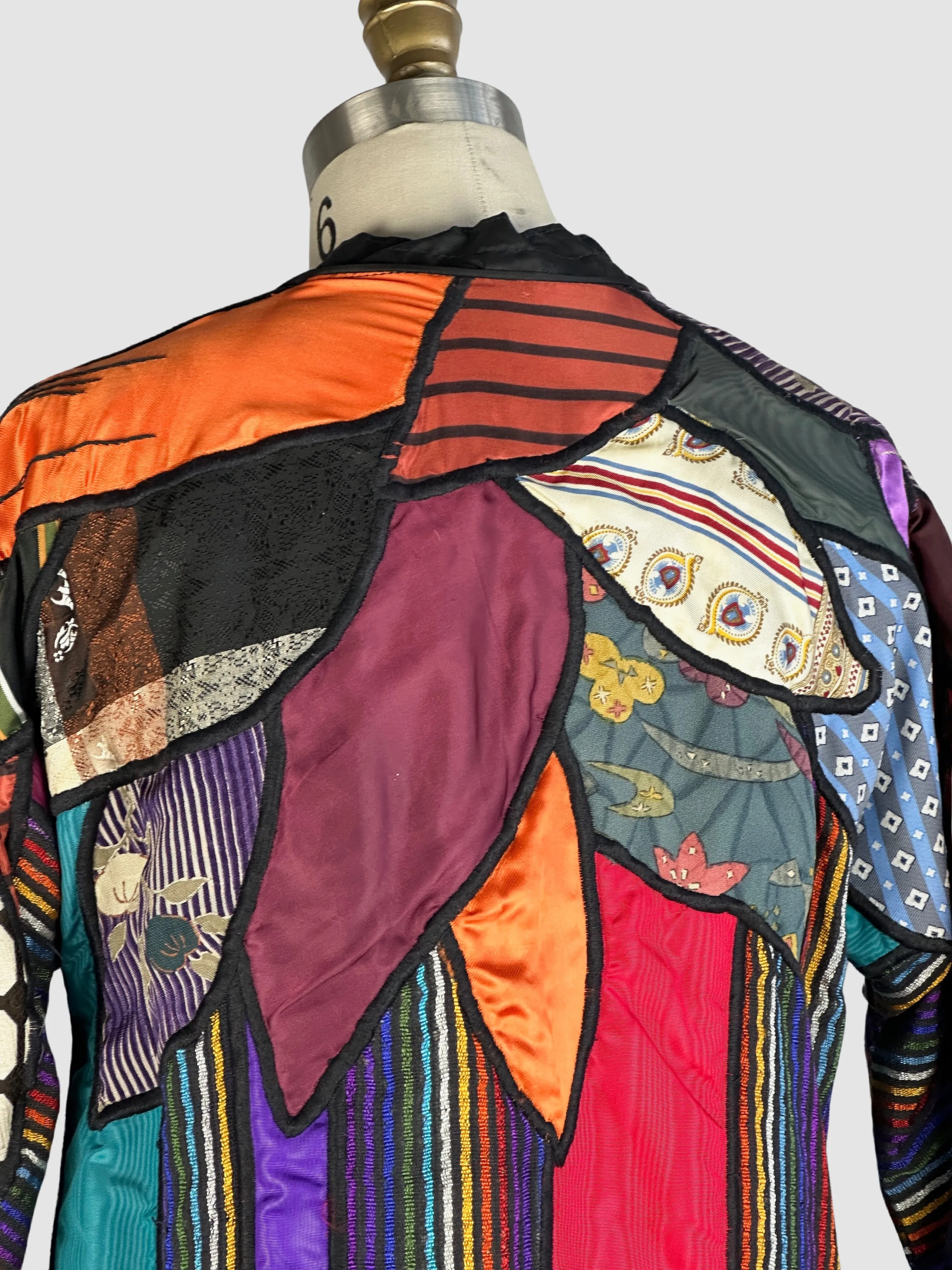 JUDITH ROBERTS La Coleccion 80s Patchwork Coat • Small