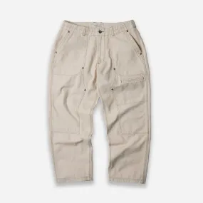 JUNGLE CLOTH DOUBLE KNEE PANT - CREAM