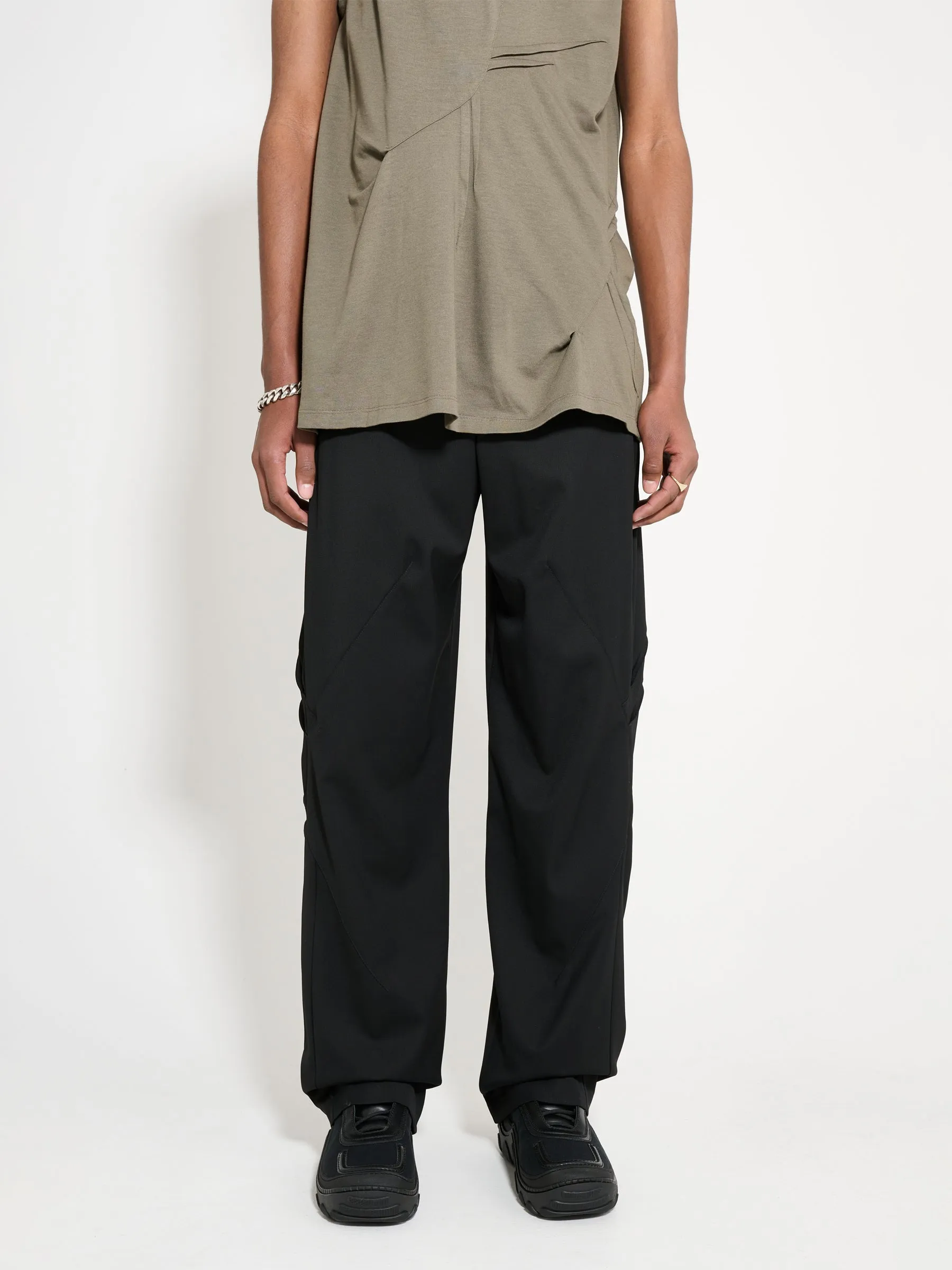 Kiko Kostadinov Melsas Darted Trouser Crow Black