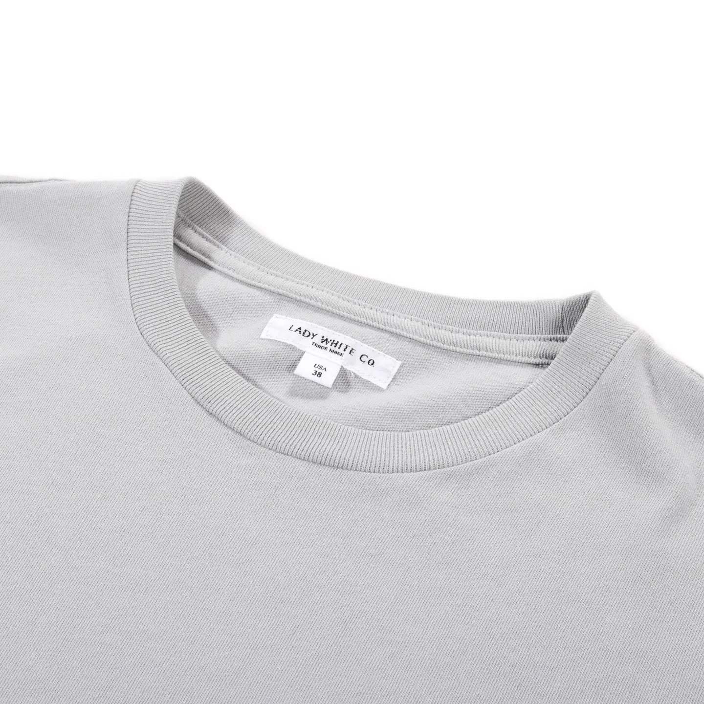 LADY WHITE CO. LITE JERSEY T-SHIRT POST GREY