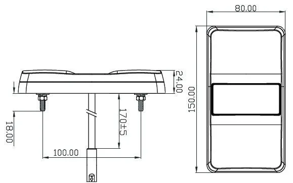 LED Autolamps Rear LED Combination Lamp Kit / Pack of 2 Lamps