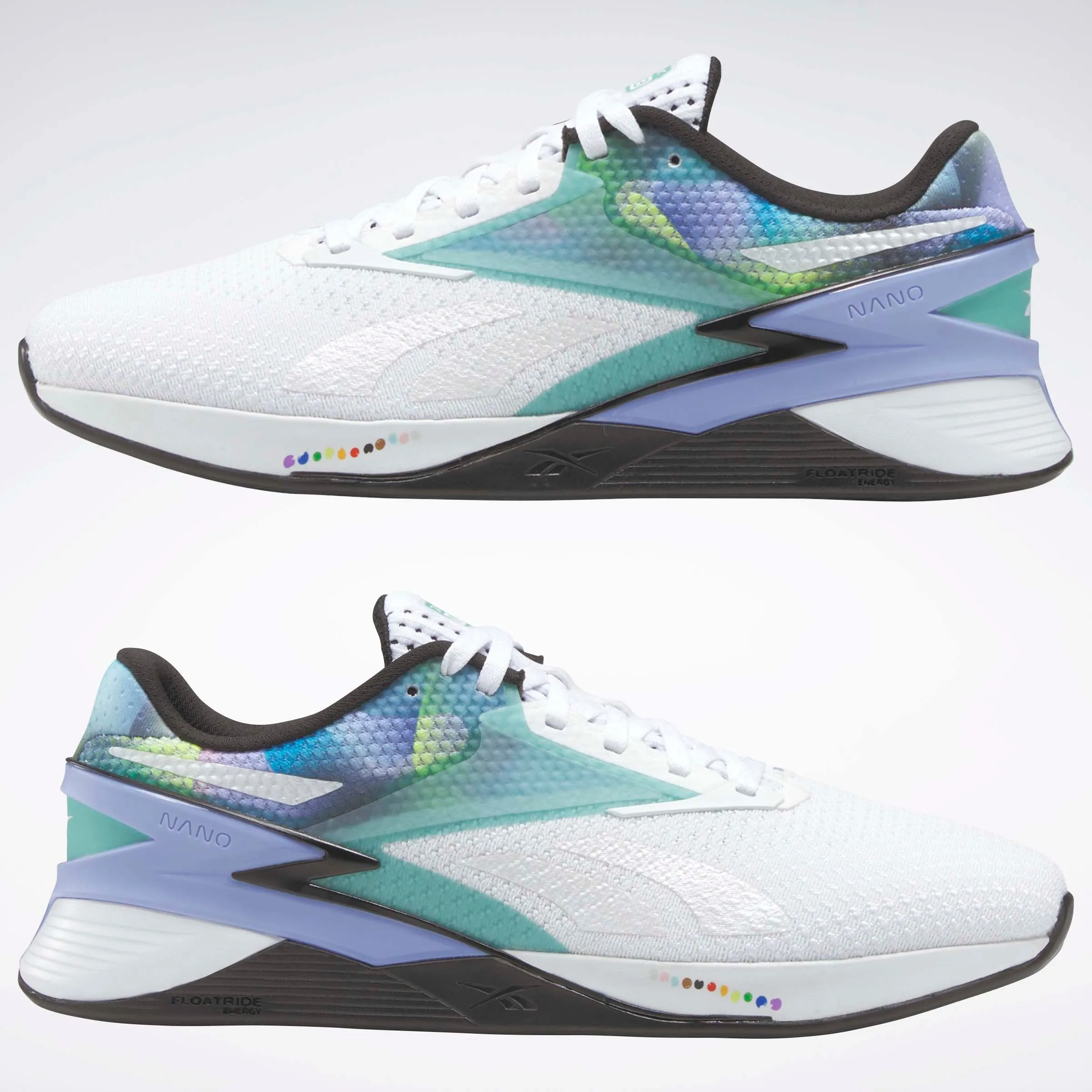 Nano X3 Men's Shoes White/Semi Teal/Lilac Glow