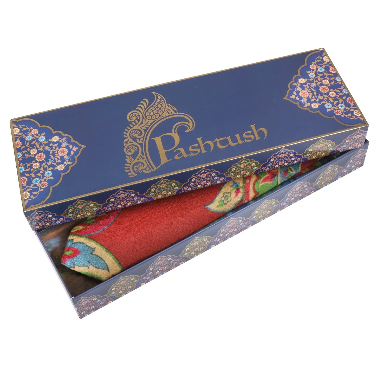 Pashtush mens Fine Wool tie, Printed design, Multicolour