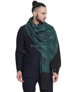 Pashtush Men'S Soft Wool, Reversible Stole Scarf