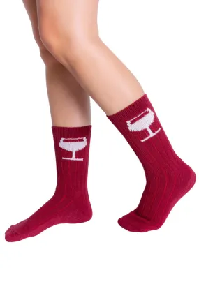 PJ Salvage WINE TIME Socks RZFX3-PORT