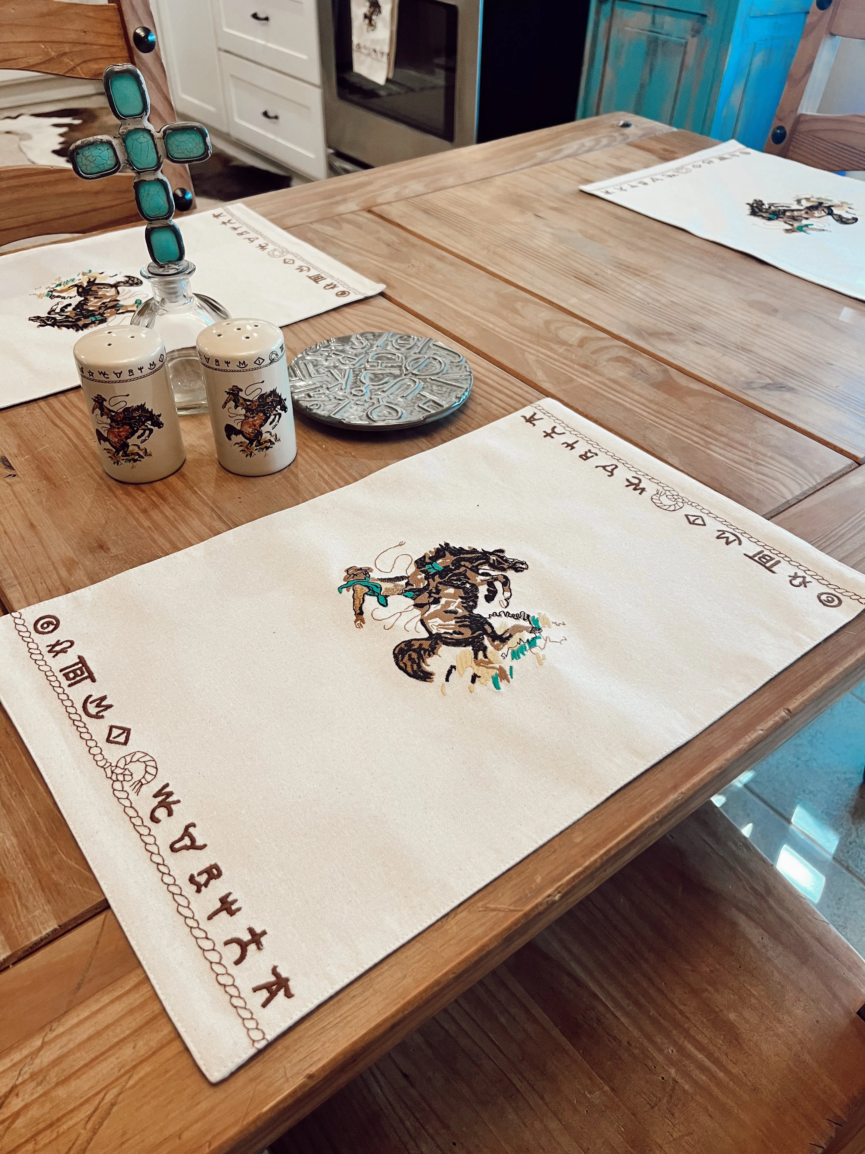 The Bronc Placemat Set