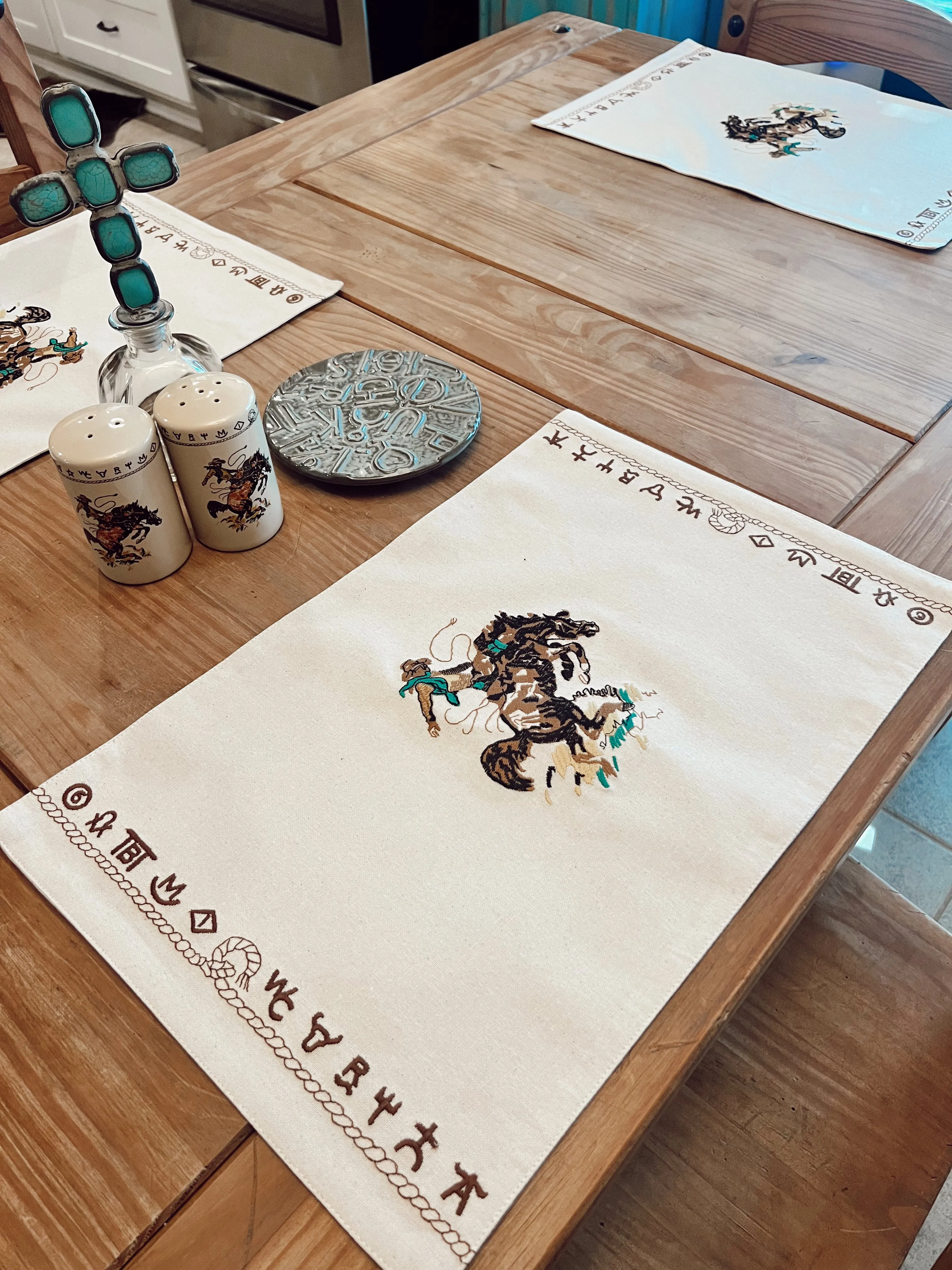 The Bronc Placemat Set