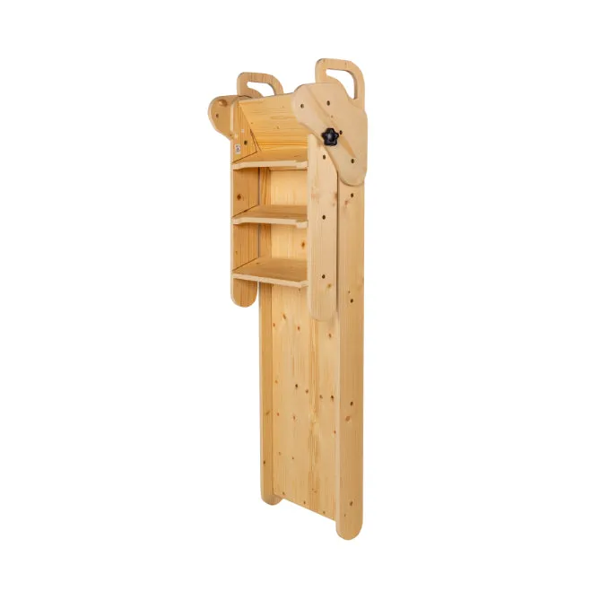 TIPPYTOE Foldable Pikler Ladder & Slide in Timeless Scandinavian Style - A Joyful Wooden Montessori Concept