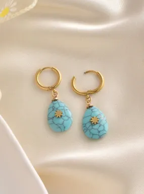 Turquoise Stone Earrings