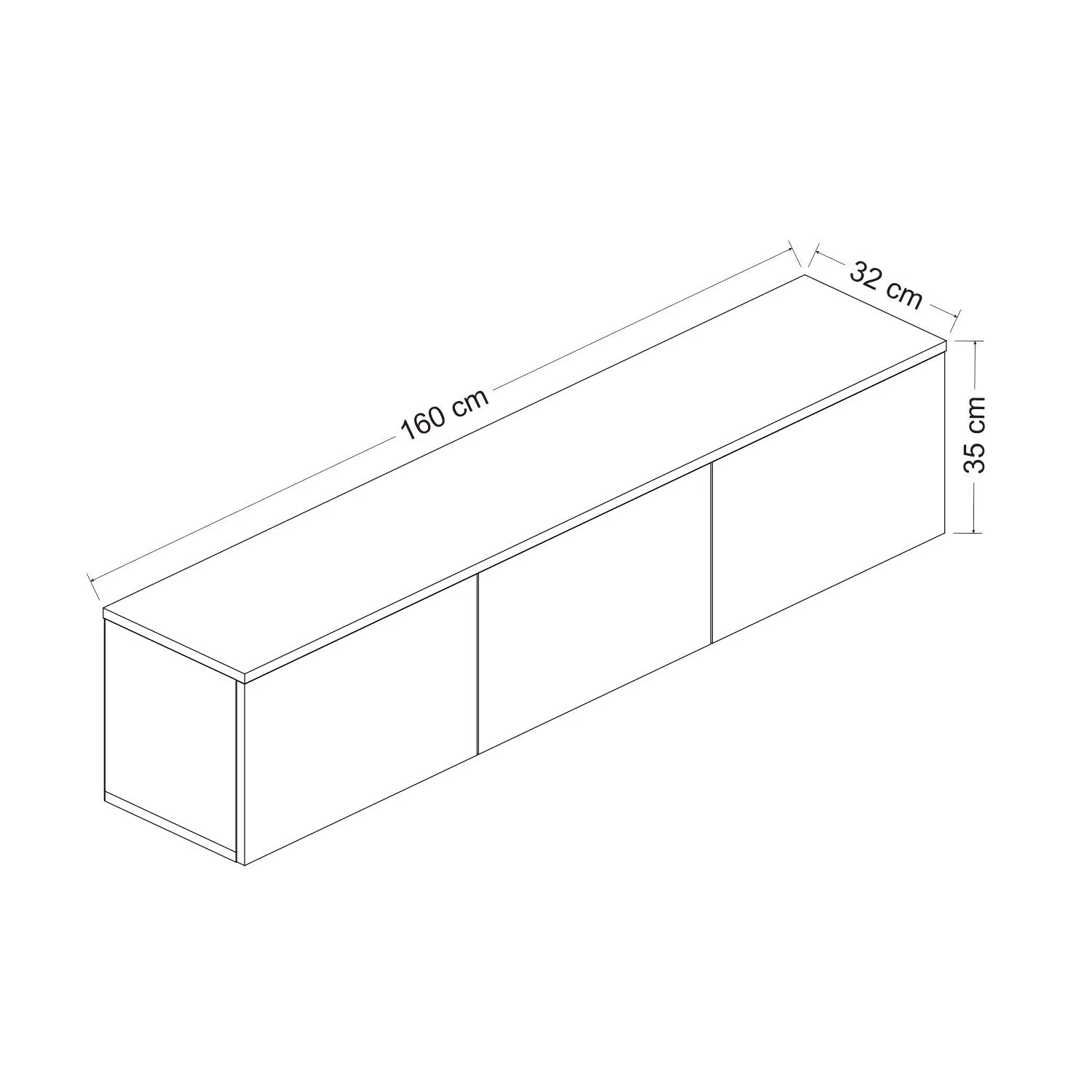 TV Stand Neon Illuminated - Atlantic Pine