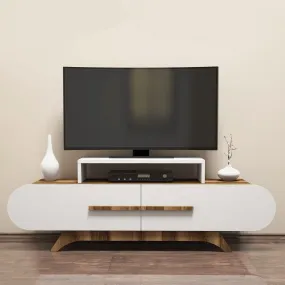 TV Stand Rose - Walnut, White