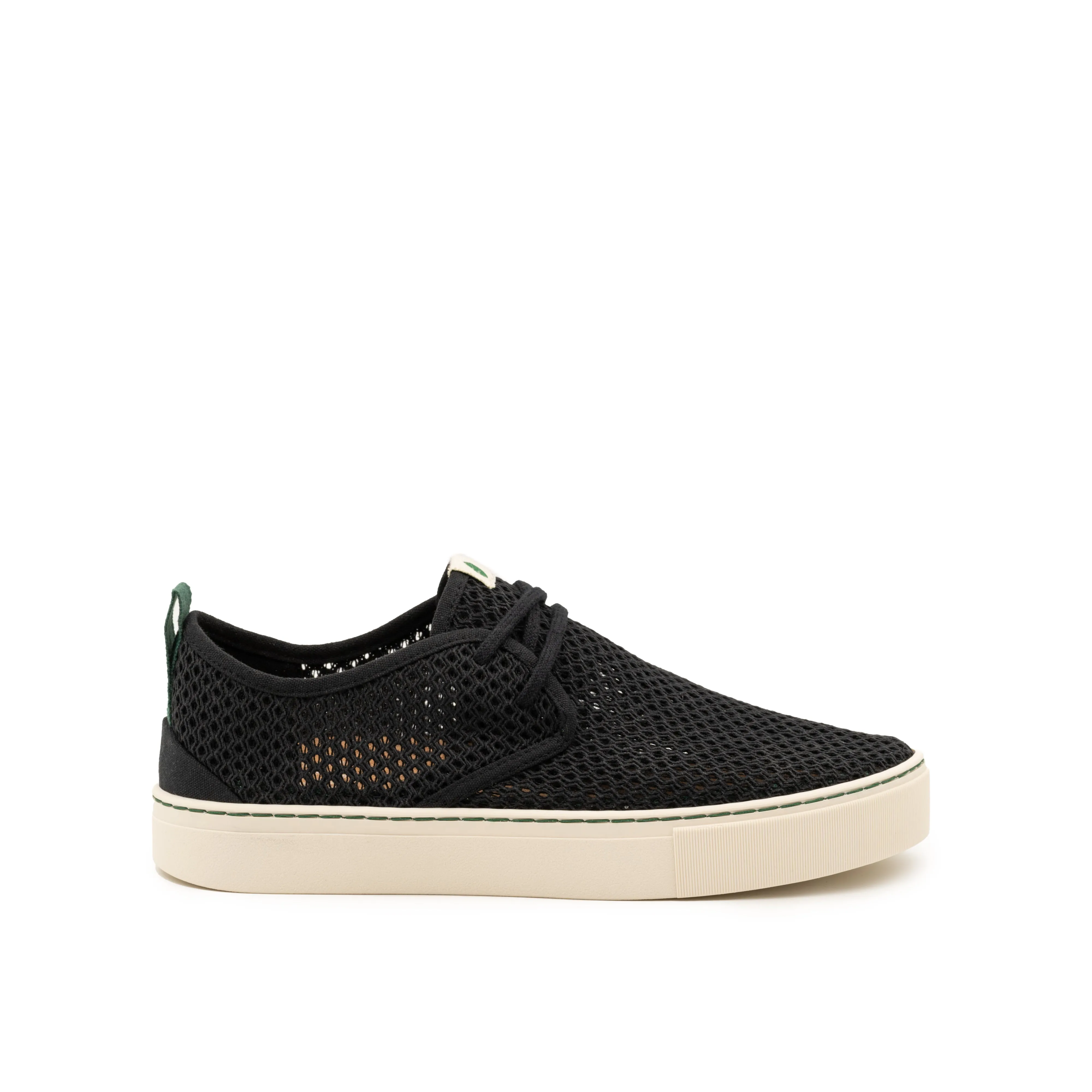 Vegan sneaker mesh black SID012