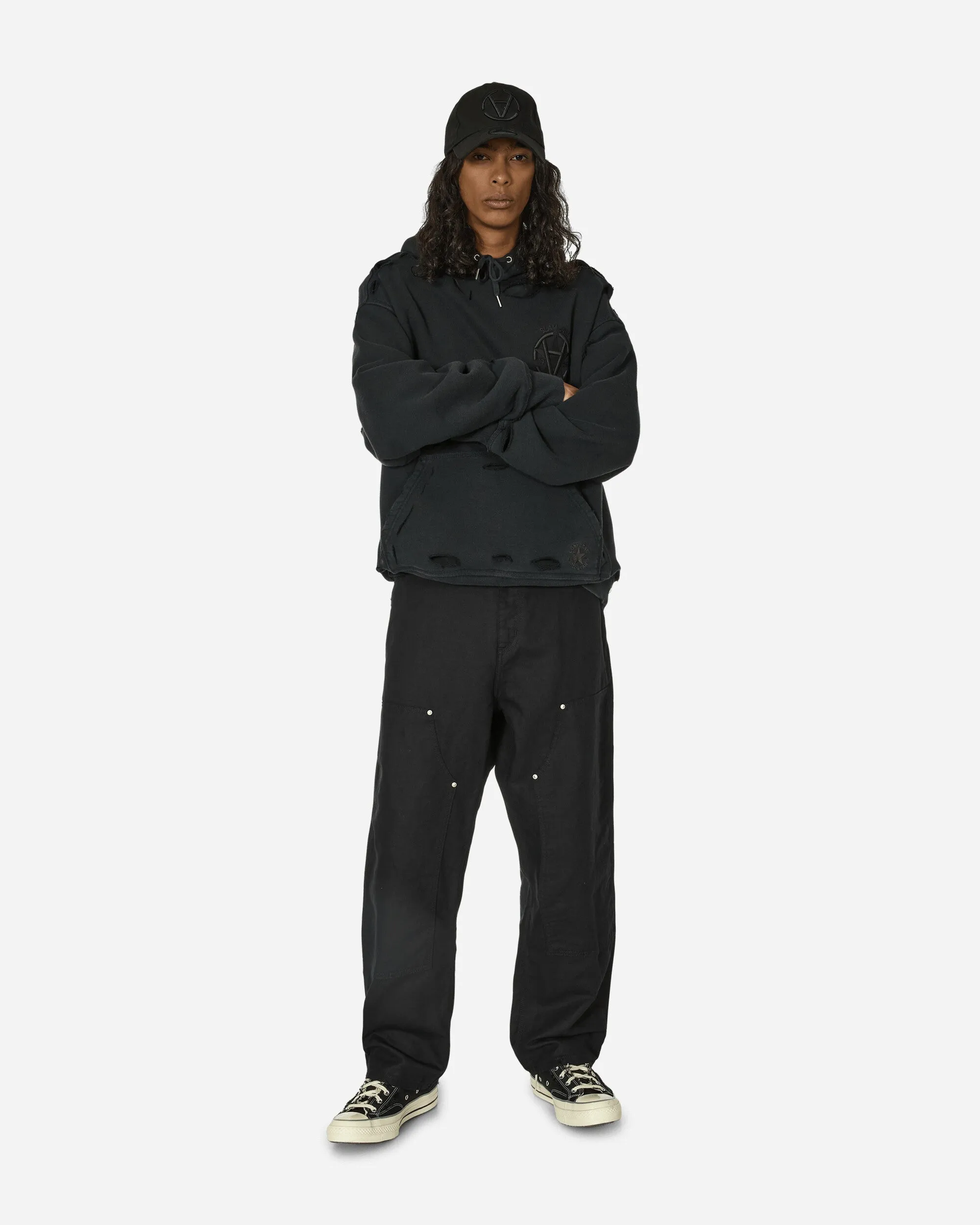 Walter Double Knee Pants Black (Rinsed)