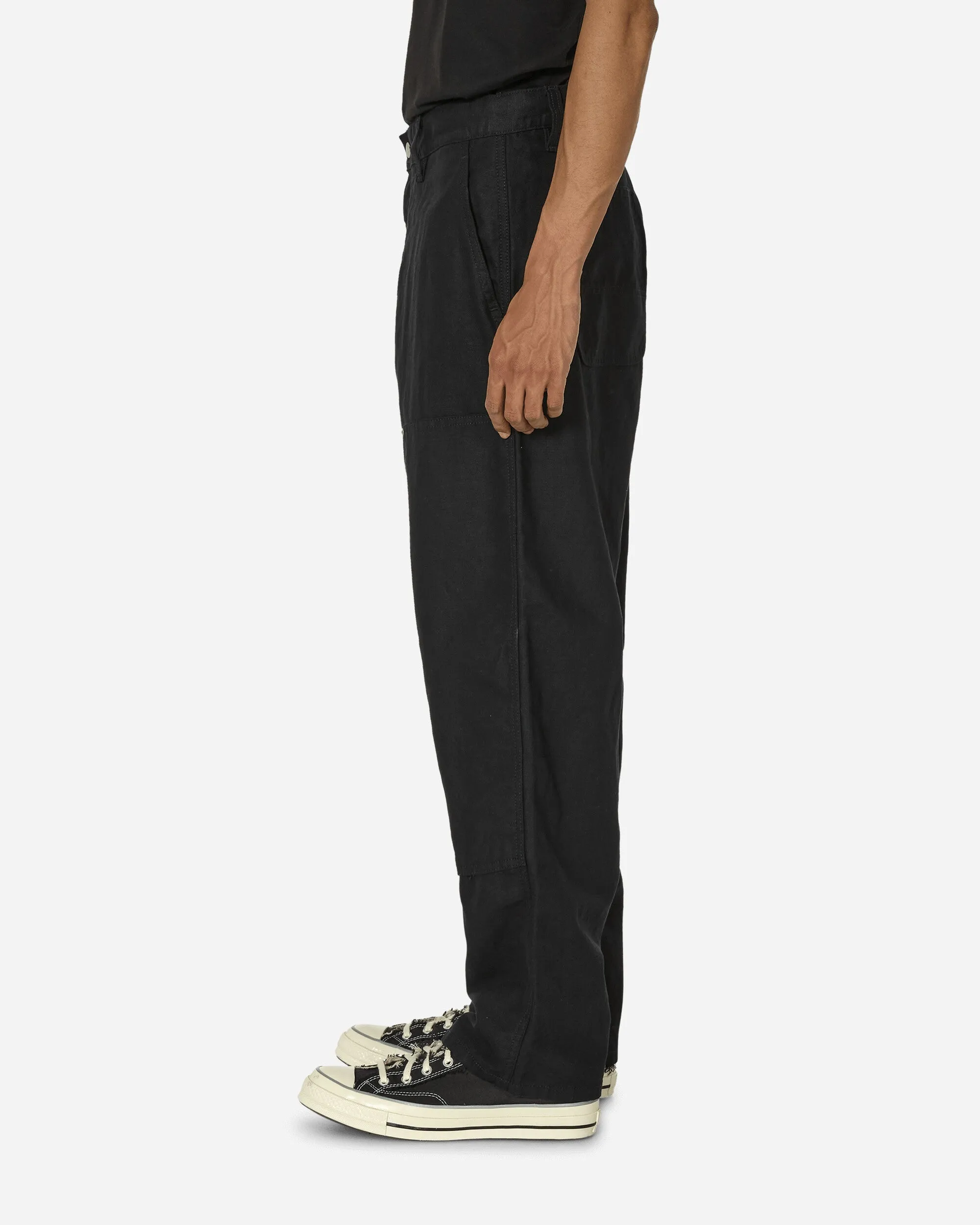 Walter Double Knee Pants Black (Rinsed)